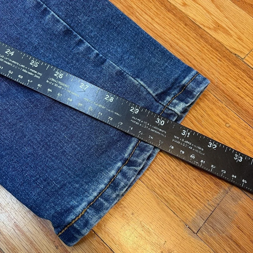 Levis 506 Jeans Mens 33x32 Blue Regular Fit Straight Stretch Denim‎ Medium Wash
